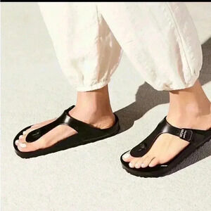 Birkenstock Gizeh EVA in Black Womens Sandals, Summer, Sz 36/L5